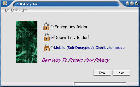 Encrypt and decrypt files and folders